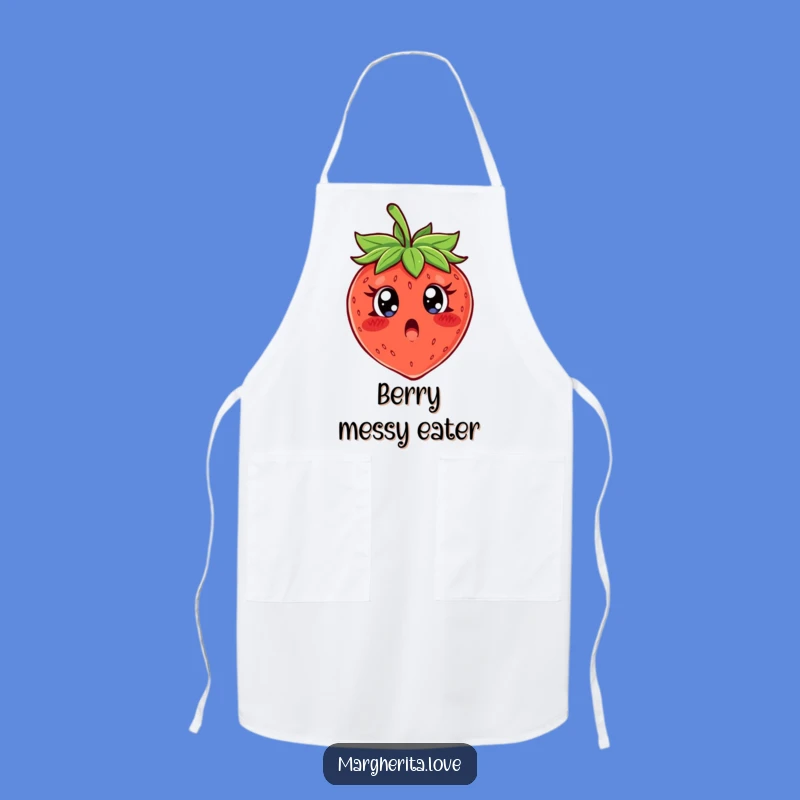 Funny Surprised Strawberry Apron, Cook Up Laughs in the Kitchen