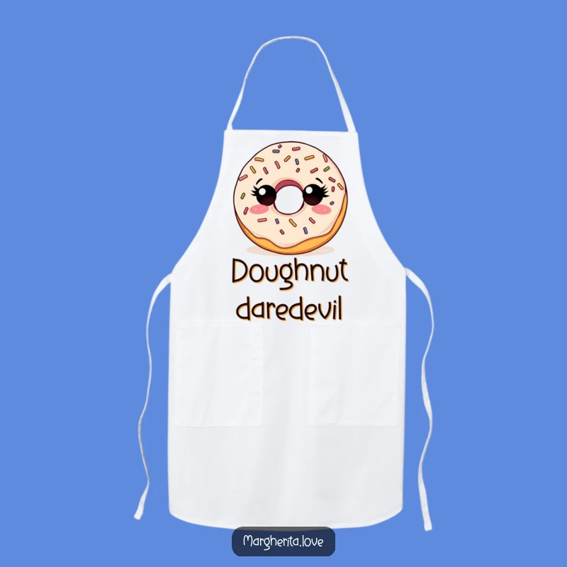 Funny Curious Doughnut Apron, Explore the Kitchen with Flavor