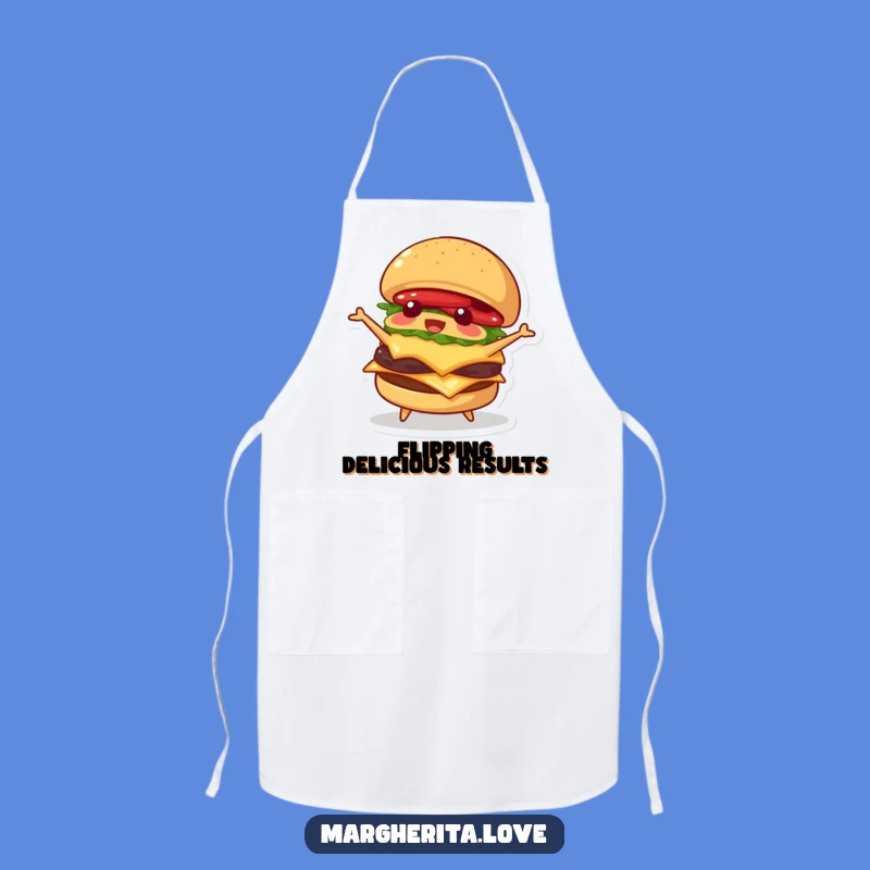 Funny Burger Flipping Apron: Cook with a Side of Laughter