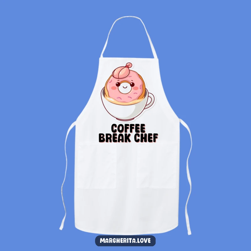 Funny Donut Coffee Apron: Content Floater Kitchen Fun, Great Baker Gift