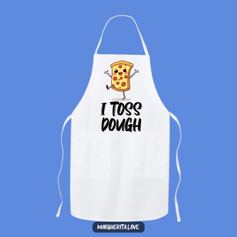 Funny Pizza Cartwheel Apron: Kitchen Food Fun, Unique Funny Chef Gift