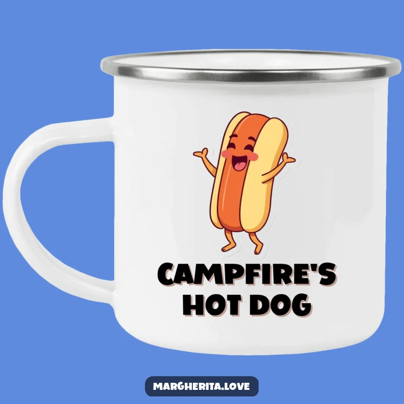 Funny Hot Dog Jig Camping Mug: Durable Goofy Drinkware, Cool Funny Gift