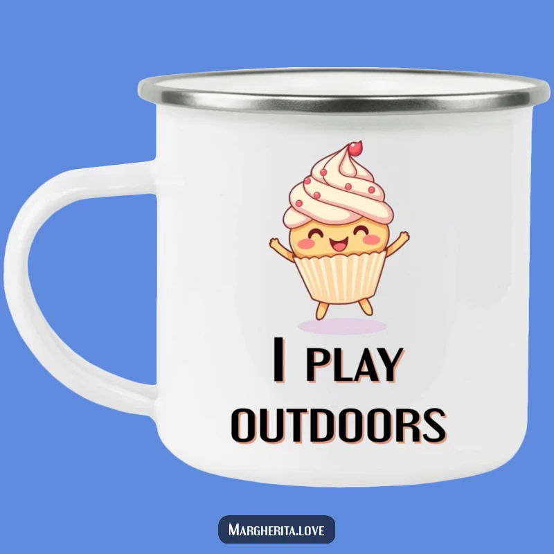 Funny Cupcake Camp Mug - Sweet Sips for Outdoor Adventures