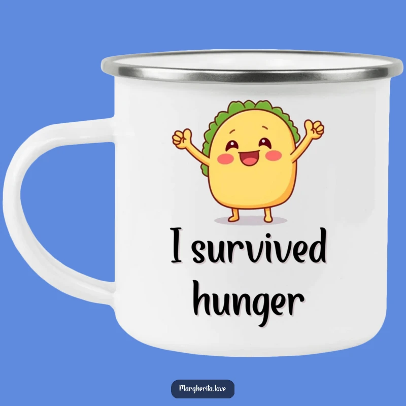 Funny Taco Campfire Mug - Adventure Fuel with a Dancing Taco