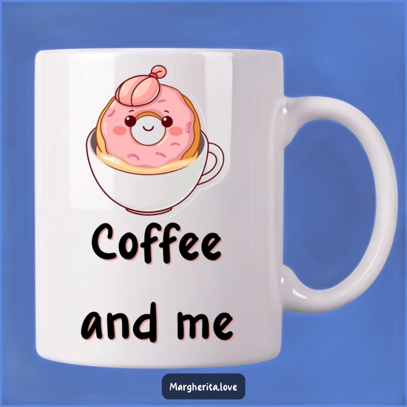 Funny Donut Coffee Mug: Content Floater, Perfect Gift for Sweet Mornings