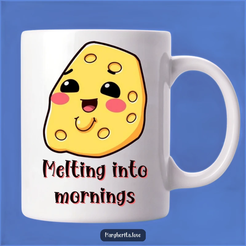 Funny Melting Cheese Slice Mug - Hilarious Foodie Gift for Cheese Lovers