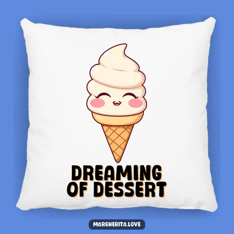 Funny Ice Cream Kiss Pillow: Soft Cuddles with Sweet Humor, Perfect Gift