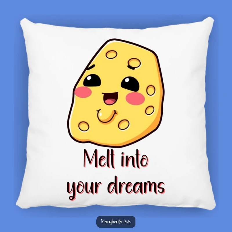 Funny Melting Cheese Slice Pillow - Comfy & Cheesy Decor Gift