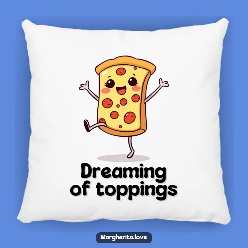 Funny Pizza Cartwheel Pillow: Cozy Food Accent, Perfect Funny Home Gift