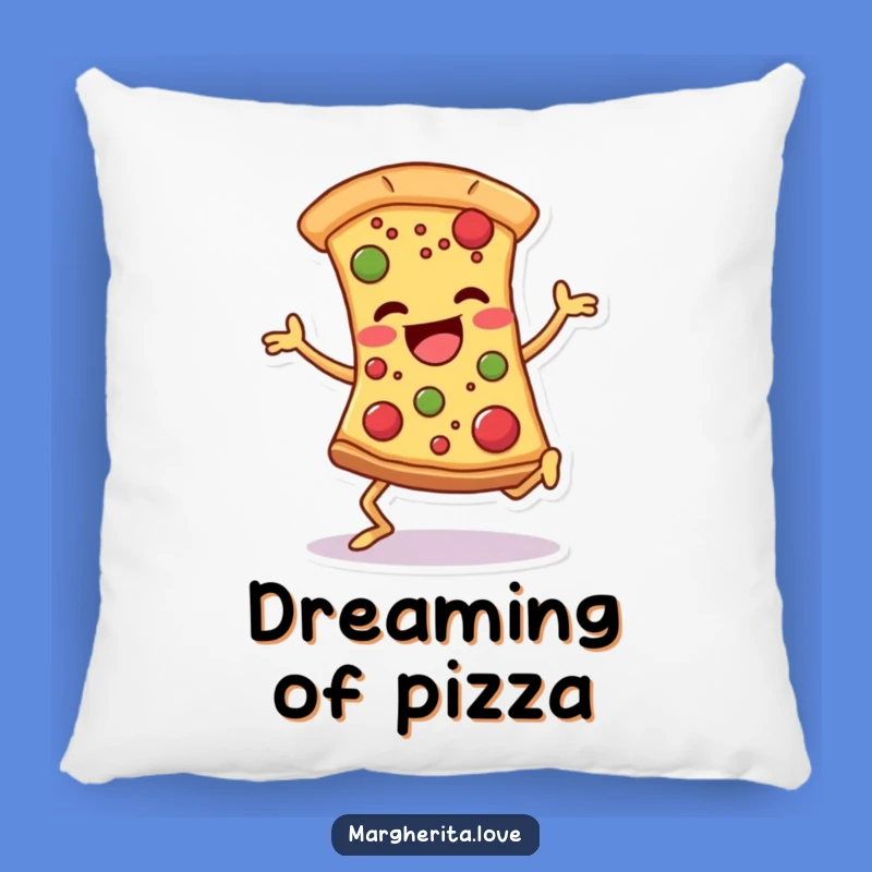 Funny Pizza Slice Pillow: Joyful Dance Cushion, Comfy and Hilarious Decor