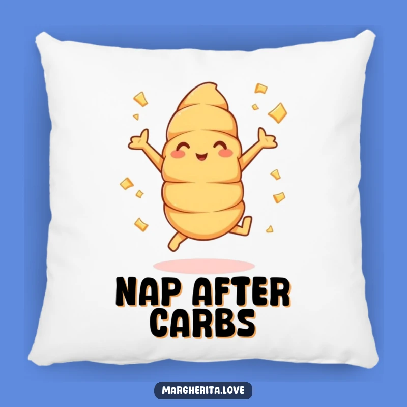 Funny Croissant Jumps Pillow: Flying Flakes Cushion, Comfy and Hilarious Decor