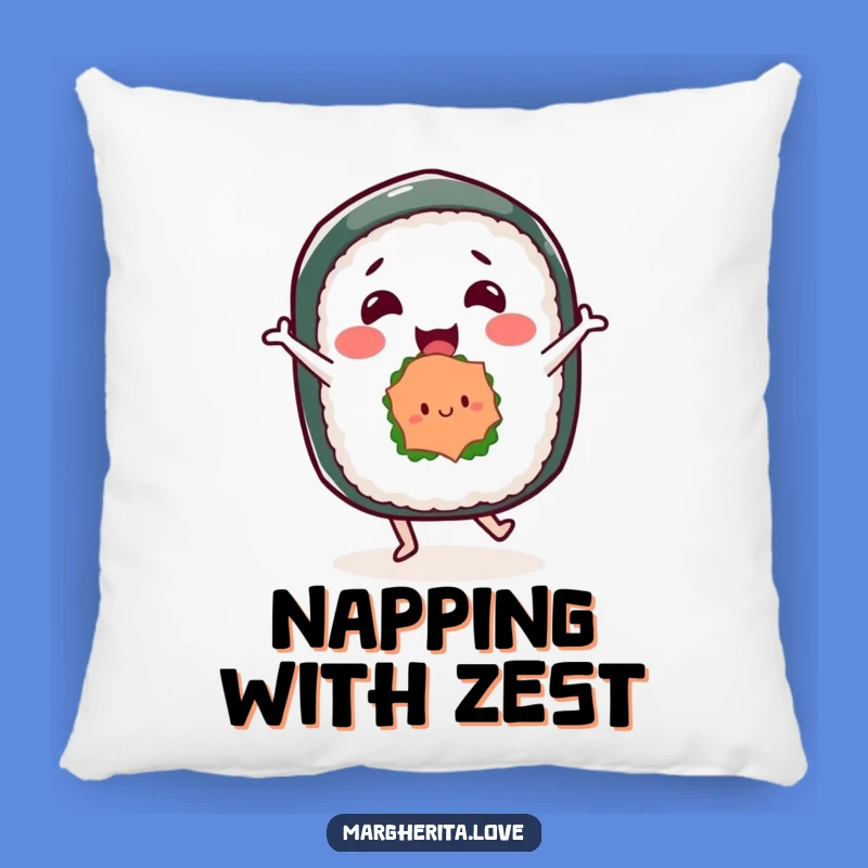 Funny Sushi Roll Dancing Pillow - Cozy & Comedic Japanese Home Decor Gift