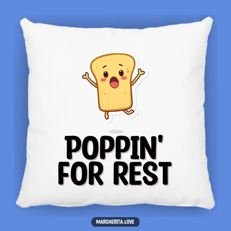 Funny Surprised Breadstick Leaping Pillow - Cozy & Comedic Bakery Decor Gift