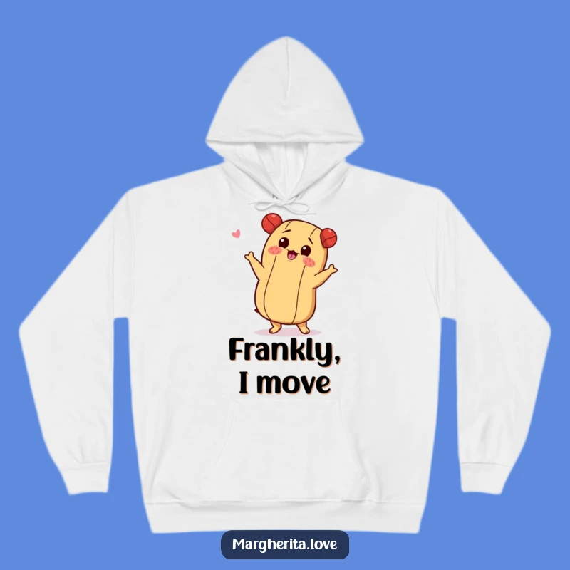 Funny Hot Dog Shimmy Hoodie, Cozy Up for a Fun Dance Party