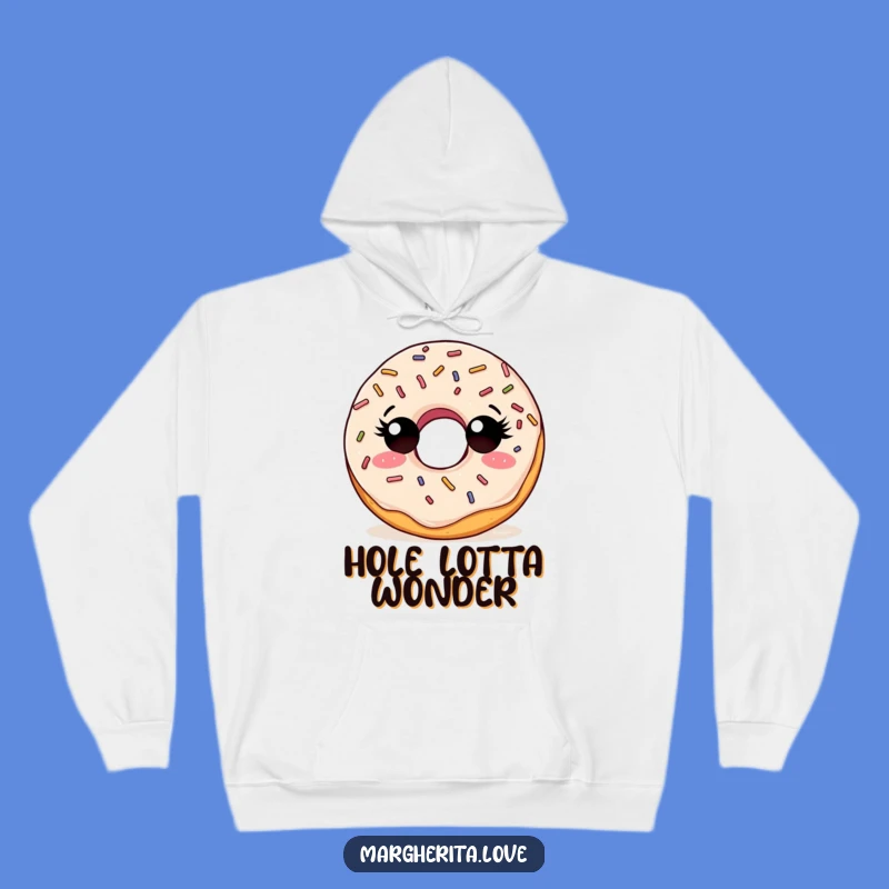 Funny Curious Doughnut Hoodie, Cozy Up for Sweet Discoveries