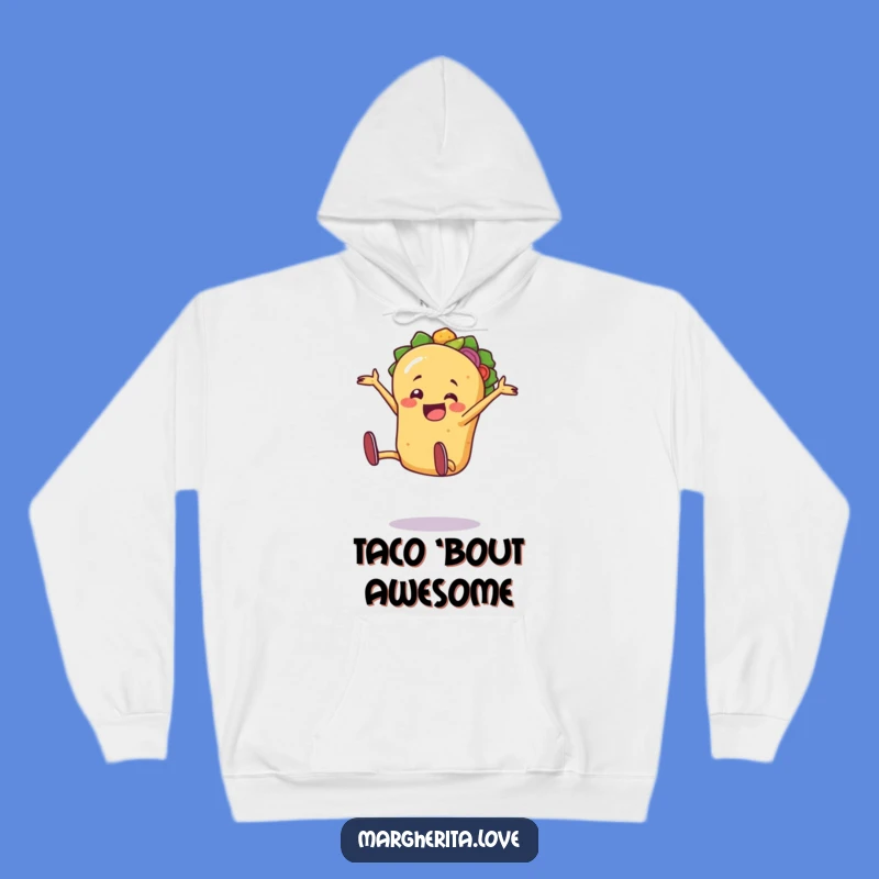 Funny Taco Hoodie: Cartwheel Fiesta Comfort - Warm & Witty Wear