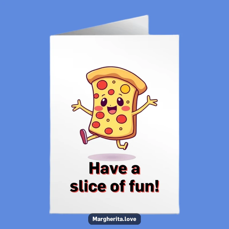 Free Printable Pizza Dance Birthday Card: Cheerful Downloadable Gift for Party Lovers