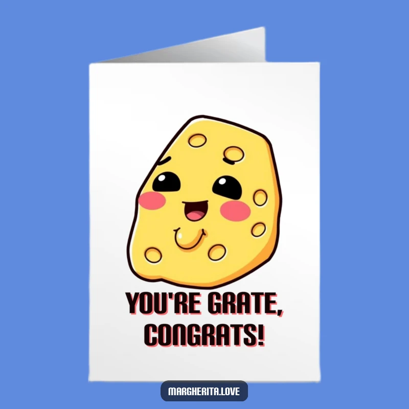 Free Printable Cheese Congrats Card: Meltingly Funny Downloadable Gift for Big Wins!