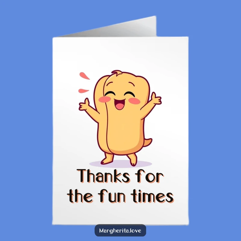 Free Printable Thank You Card: Hot Dog Dances to Say Thanks