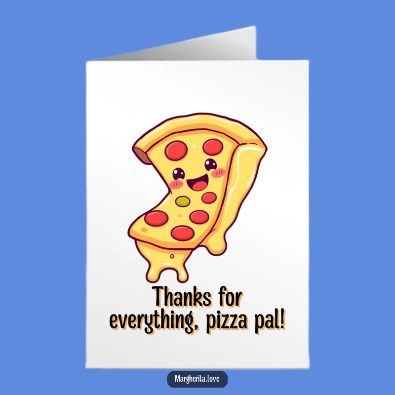 Free Printable Thank You Card: Pizza Slice Fun, Funny Downloadable Gift