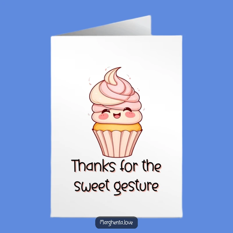Free Printable Cupcake Spin Thank You Card: Sweet Downloadable for Gratitude