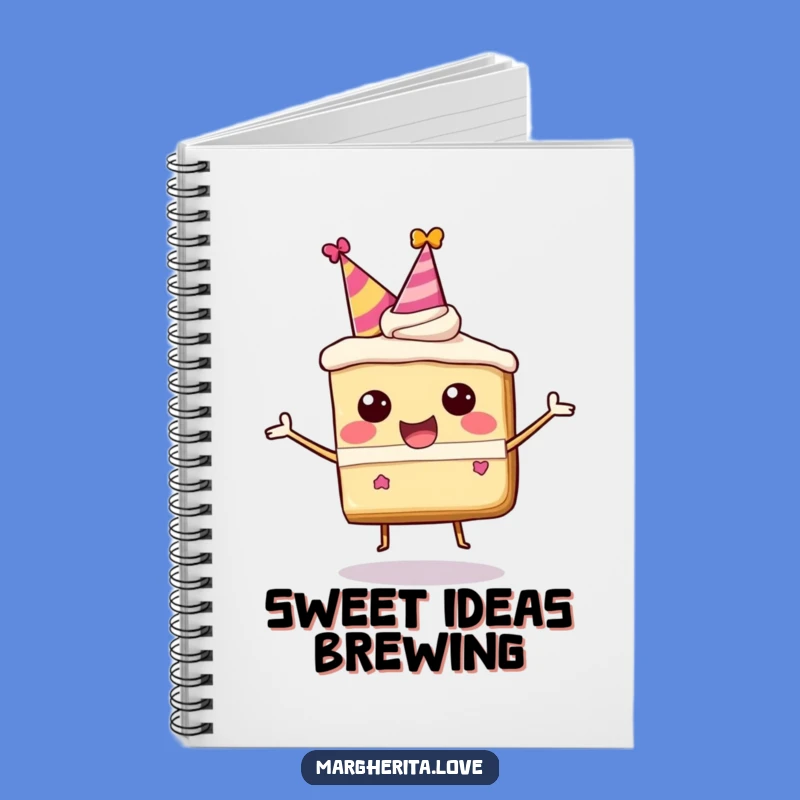 Funny Happy Cake Slice Notebook, Jot Down Sweet Ideas
