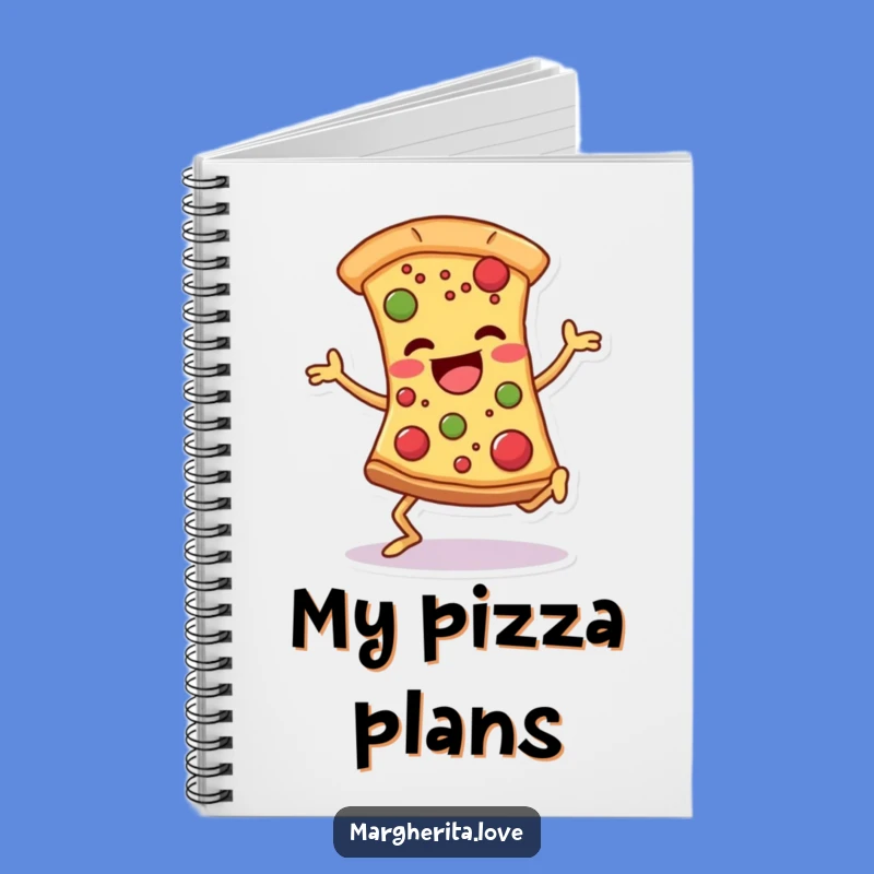 Funny Pizza Dancer Notebook: Joyful Slice Journal, Perfect for Foodie Notes