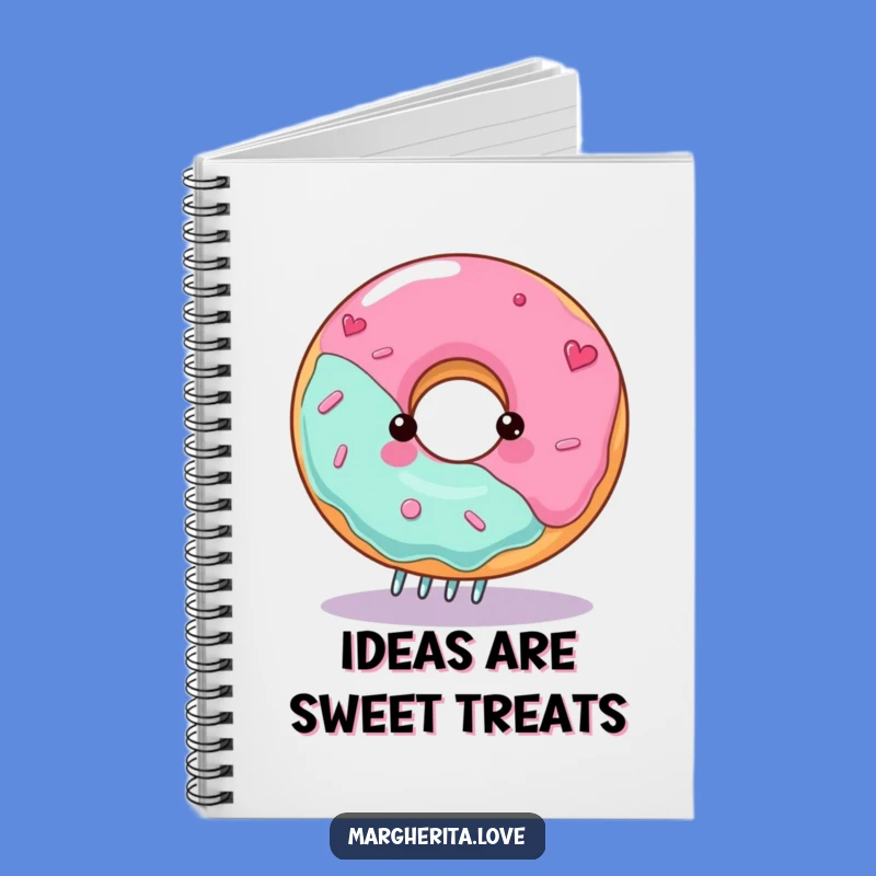 Funny Spinning Donut Notebook: Jot Down Sweet Ideas with Style