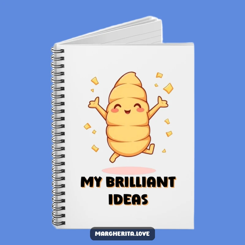 Funny Croissant Jumper Notebook: Flying Flakes Journal, Perfect for Baker's Notes