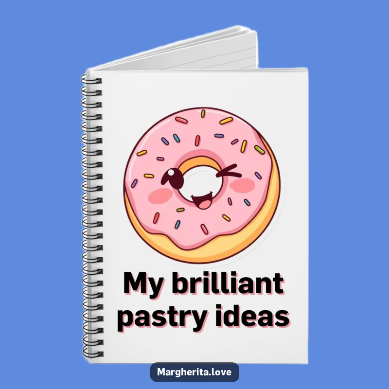Funny Winking Donut Notebook: Silly Sprinkled Treat Journal, Perfect Gift