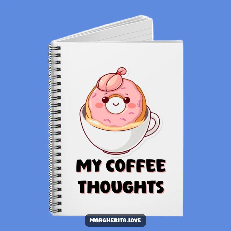 Funny Donut Coffee Notebook: Content Floater Journal, Perfect for Sweet Notes