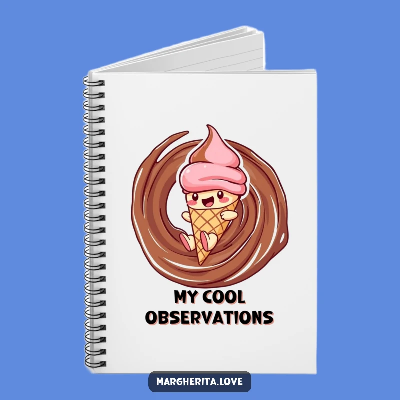 Funny Ice Cream Notebook: Sliding Cone Journal, Hilarious Stationery for Ideas