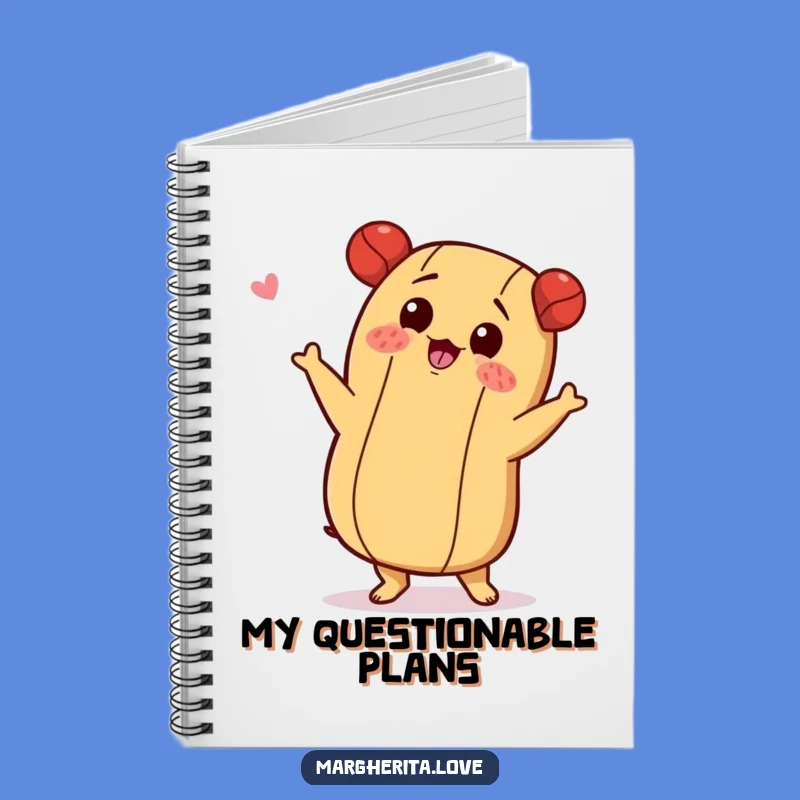 Funny Hot Dog Shimmy Notebook, Jot Down Your Groovy Ideas