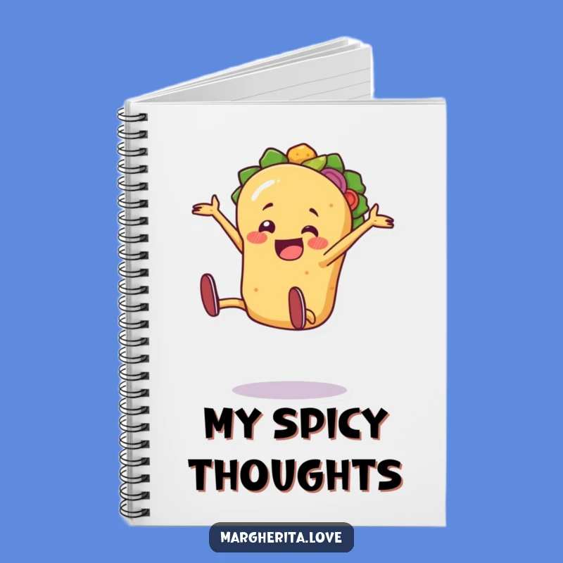 Funny Taco Notebook: Cartwheel Journal - Festive Stationery