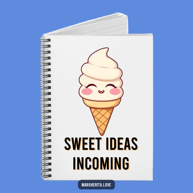 Funny Ice Cream Kiss Notebook: Jot Down Sweet Ideas, Perfect Gift for Dreamers
