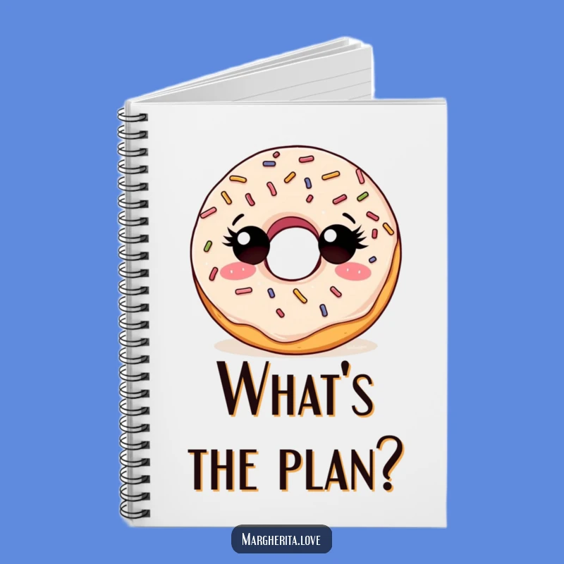 Funny Curious Doughnut Notebook, Jot Down Your Sweetest Thoughts