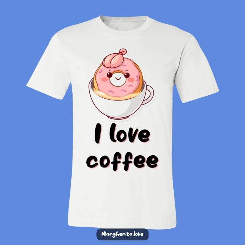 Funny Donut Bob T-Shirt: Content Floater, Hilarious Coffee Lover Gift