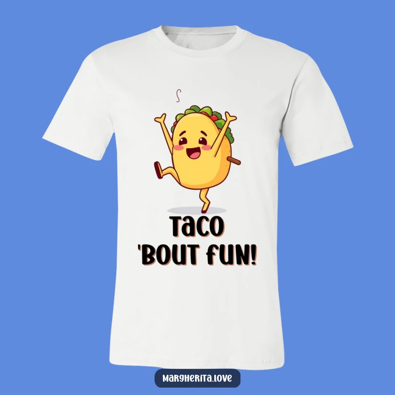 Funny Jaunty Taco Cartwheel T-Shirt - Hilarious Fiesta Gift