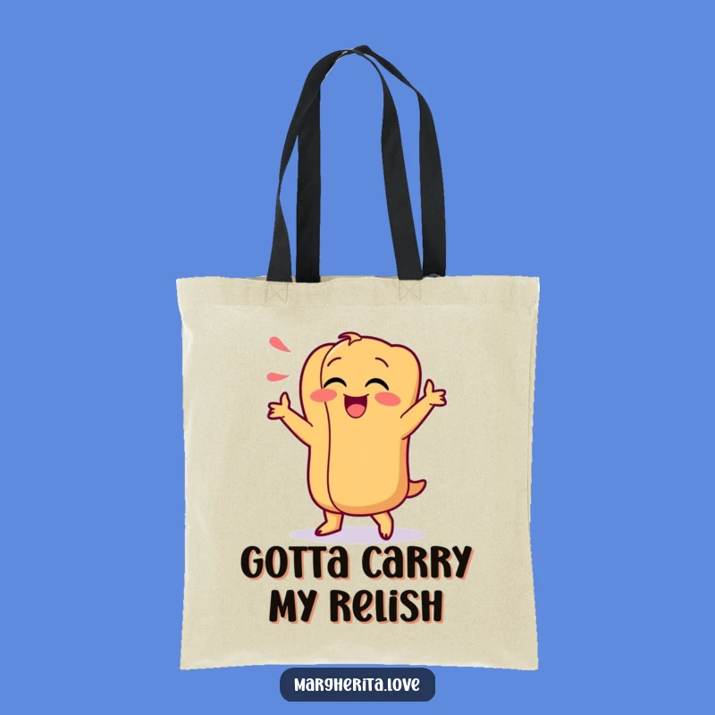 Funny Hot Dog Dance Tote Bag: Carry Your Groceries with Giggles, Perfect Fun Gift