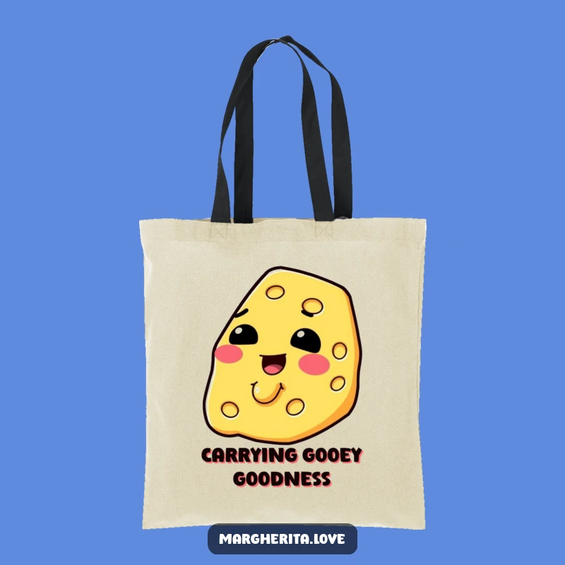 Funny Melting Cheese Slice Tote Bag - Whimsical & Practical Gift